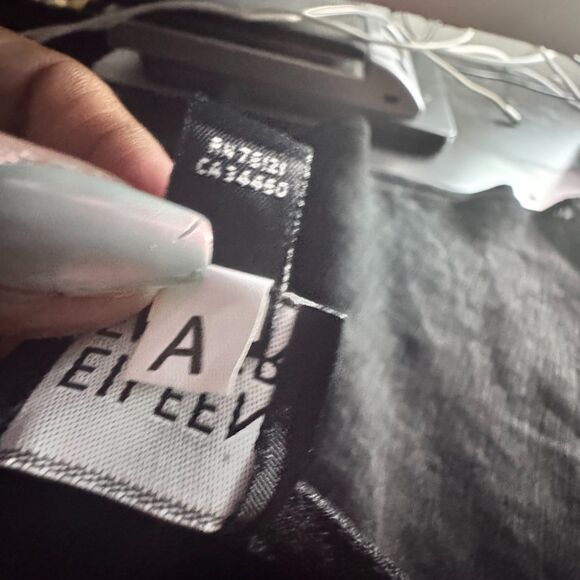 Eileen Fisher Black Linen Cotton Cami Tank Top XL – Minimalist Italian Fabric - Picture 6 of 8